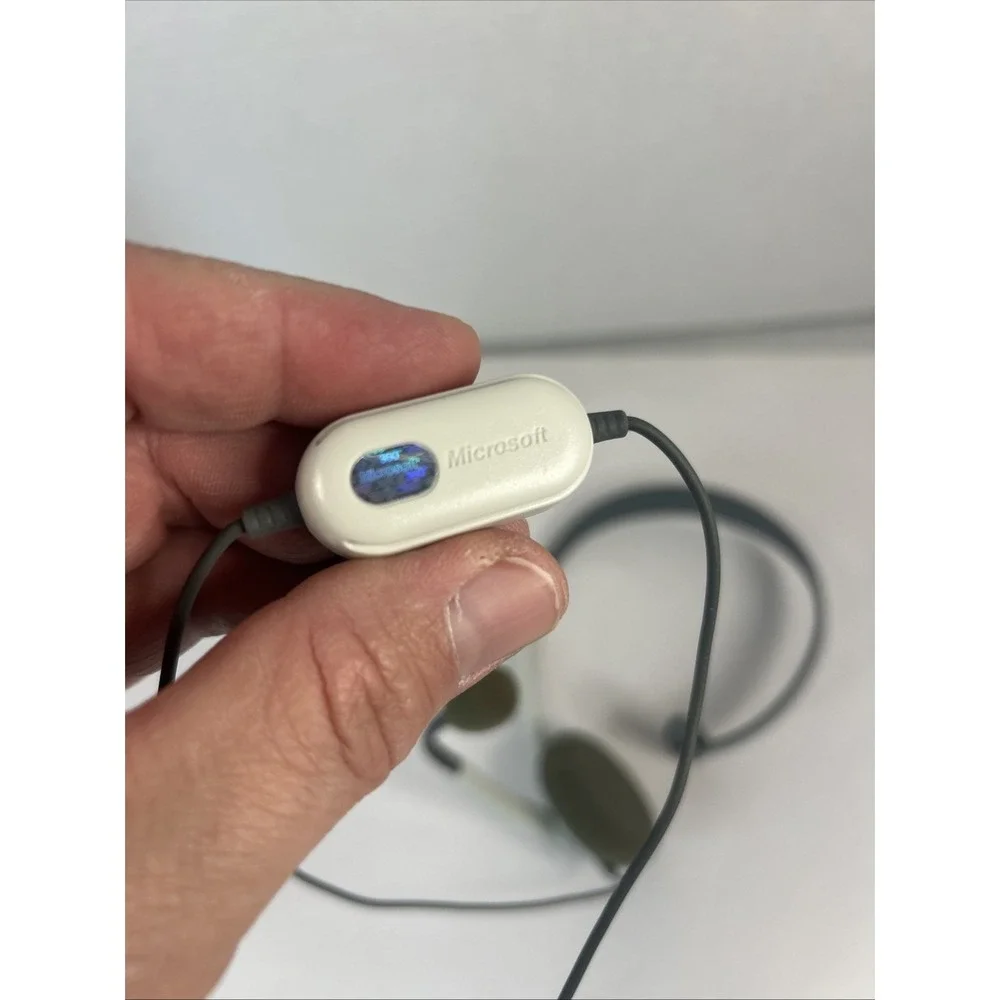 Microsoft Xbox‎ 360 Communicator White/Gray Headband Headset Untested
